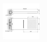 Konzola Tuš ruža S2 PTRUSP50 - Слика 3