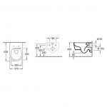 Konzolna WC šolja Avento Soul VILERY BOCH - Слика 3