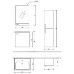 Kupatilski nameštaj Terra 60 - Слика 5