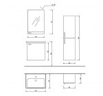 Kupatilski nameštaj Terra 60 - Слика 4