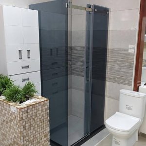 tuš kabina grej linni