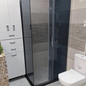 tuš kabina grej linni