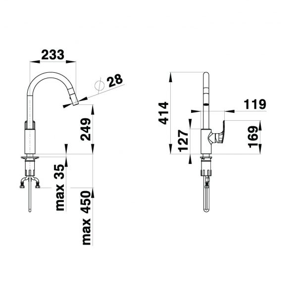 HERZ baterija za sudoperu Elite E111 - Слика 2