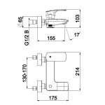 HERZ komplet baterija za kadu Elite 00375 - Слика 4
