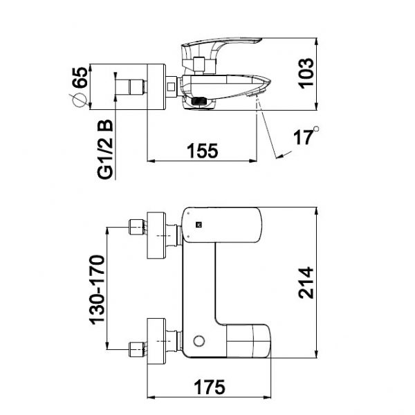 HERZ komplet baterija za kadu Elite 00375 - Слика 4