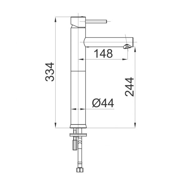 HERZ baterija za lavabo Fresh 00048 - Слика 2