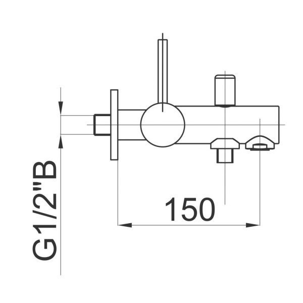 HERZ baterija za kadu Fresh 00337 - Slika 2