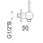 HERZ baterija za kadu Fresh 00440 - Slika 2