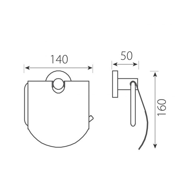 Držač toalet papira Grace AC15 - Слика 2