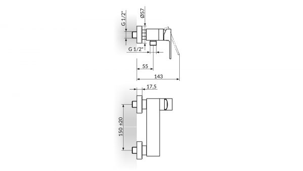 Rosan Baterija S2 Black 237101B - Слика 2