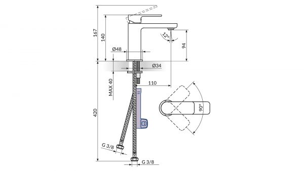 Rosan Baterija S2 Gold 230101G - Slika 2