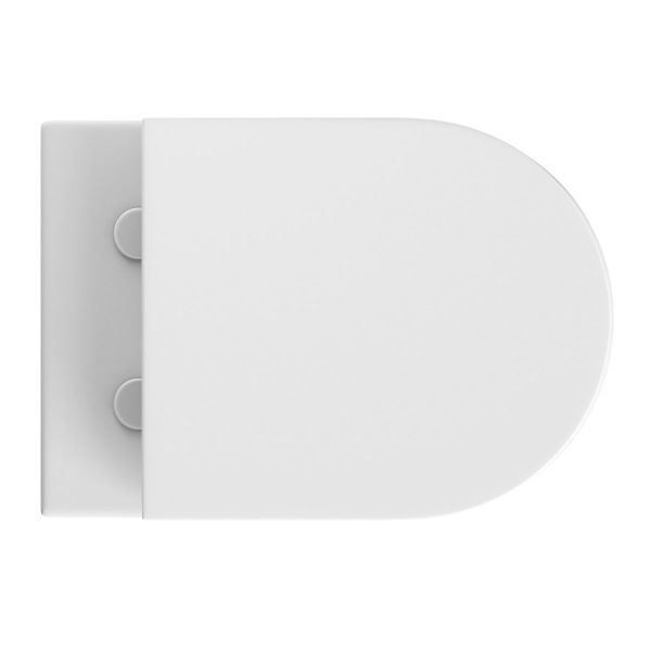 Konzolna WC šolja Tondo Bela - Слика 5