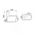 Leon univerzalni monoblok sa wc daskom - Слика 2