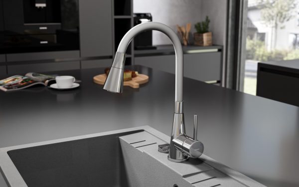 Siva granitna sudopera DRGM1/48/58GA - Слика 2