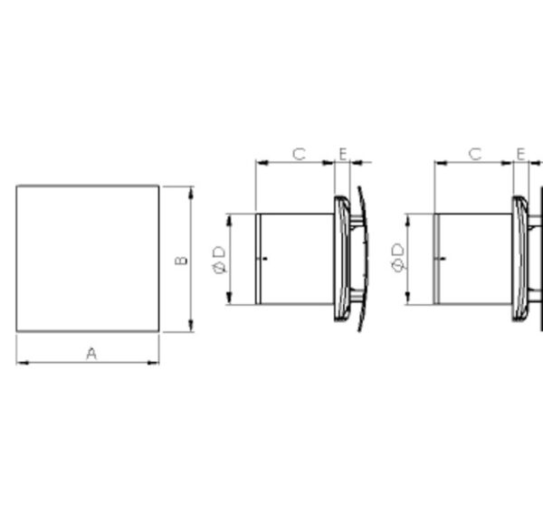 Ventilator Air Pro beli staklo ravni - Слика 2