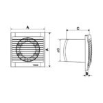 Texo Elite Ventilator silver sa klapnom - Слика 2