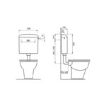 WC kotlic NM WISA 130 - 6 L - Слика 2