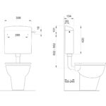 WC kotlić NM WISA 336 DUO 3/6l - Слика 2