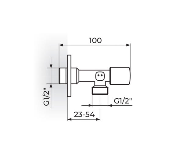 Ugaoni ventil Stolz 161L1212 - Слика 2
