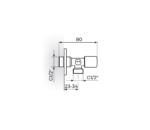 Ugaoni ventil Armor 1611212 - Слика 2