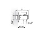 Ugaoni ventil Armor A62F1238 - Слика 2