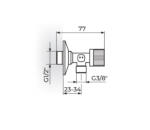 Ugaoni ventil kugla Armor A621238 - Слика 2