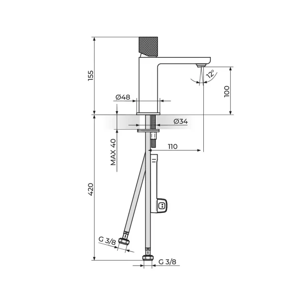 Rosan Baterija S2 black & gold 230101BG - Слика 2