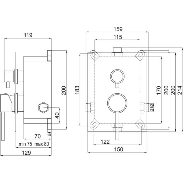 Ferro ugradna baterija za kadu Fiesta/BFI7P2BOX - Слика 2