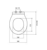 Daska za WC Šolju Luanda 346 - Слика 3