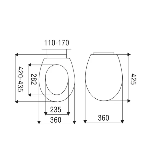 Daska za WC Šolju Smart 302 - Слика 2