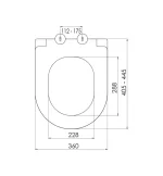 Daska za WC Šolju Solid 421 - Слика 2