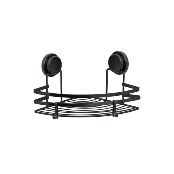 Ugaona jednospratna crna polica za kupatilo MagicFix-746 - Слика 1