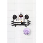 Ugaona jednospratna crna polica za kupatilo MagicFix-746 - Слика 2