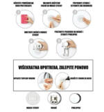 Ravna jednospratna crna polica MagicFix-749 - Слика 3