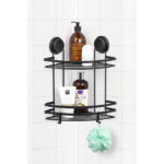 Ugaona dvospratna crna polica MagicFix-747 - Слика 2