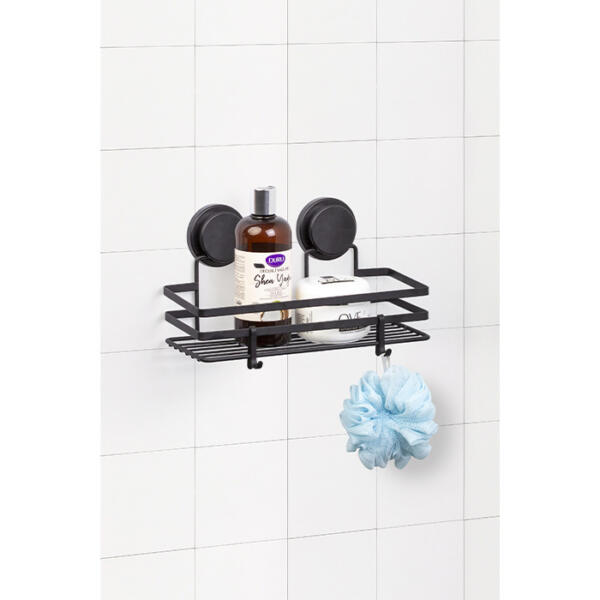 Ravna jednospratna crna polica MagicFix-749 - Слика 2