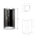Tuš kabina BR5101 90x90 - Слика 2