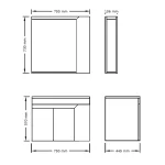 Iris 70 kupatilski nameštaj drvo - Слика 4