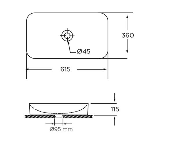 Fluenta Round lavabo - Слика 2