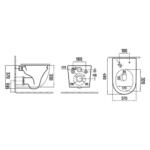 Konzolna wc šolja PERLA