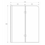 Paravan za kadu JD 115 - Слика 5