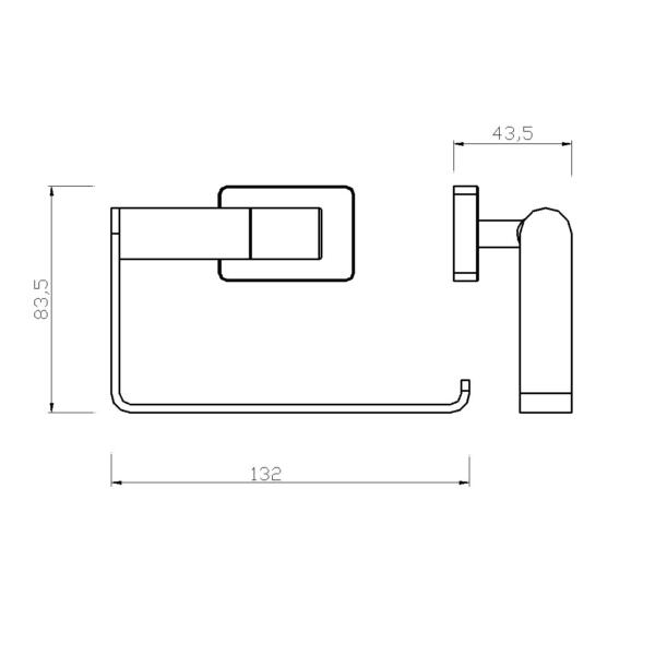Držač toalet papira Greta AGR33 - Слика 2
