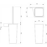 Držač wc četke CONCEPT LINEA - Слика 2