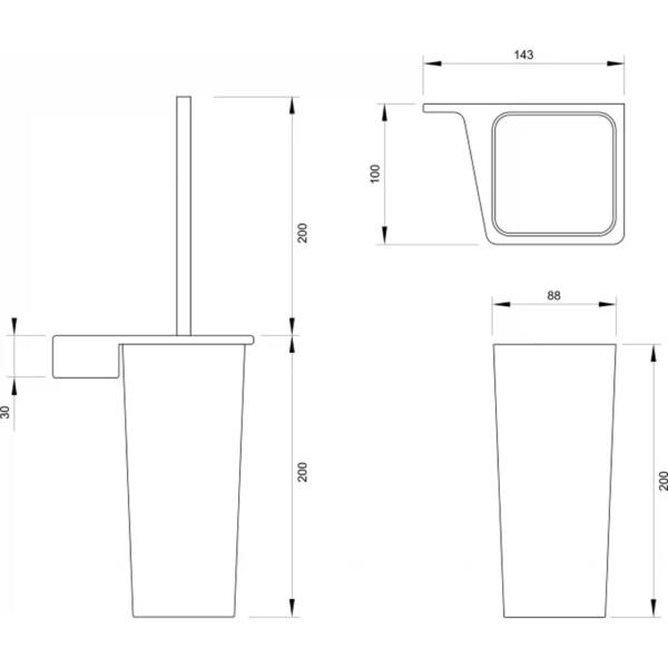Držač wc četke CONCEPT LINEA - Слика 2