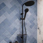 Usponski tuš Rondo Lux Crni NP23-BL - Слика 3