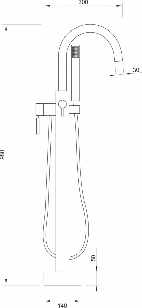 Concept Nora slavina za kadu