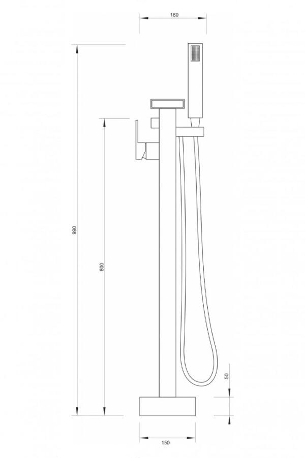 Concept boca slavina za kadu