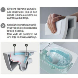 WC solja konzolna LAUFEN PRO S RIMLESS