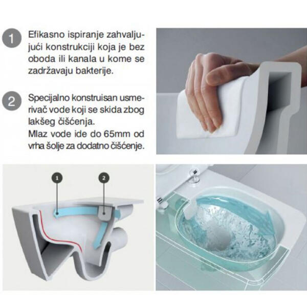 WC solja konzolna LAUFEN PRO S RIMLESS