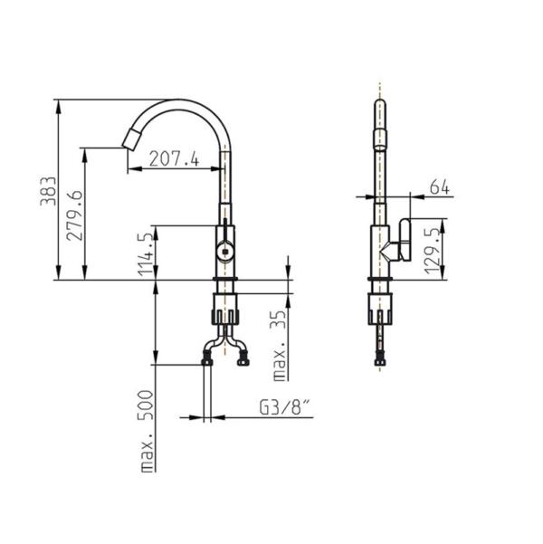 HERZ ELIT SLIIM baterija 00125 bela - Слика 2